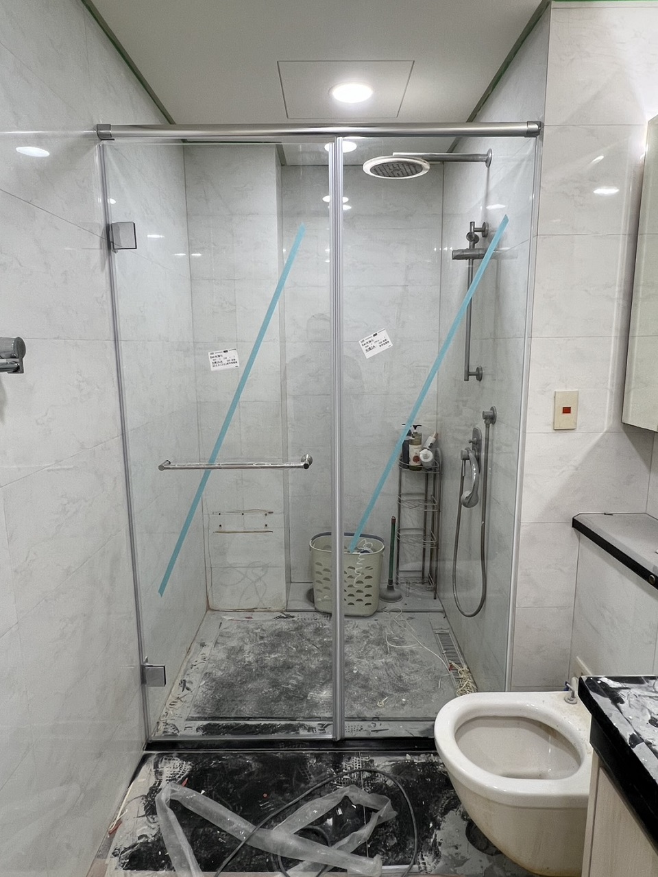 台中乾濕分離、淋浴隔間安裝施工